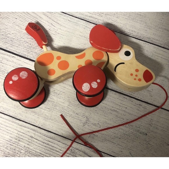 Hape Pepe Puppy Wooden Pull Along - Picture 3 of 5